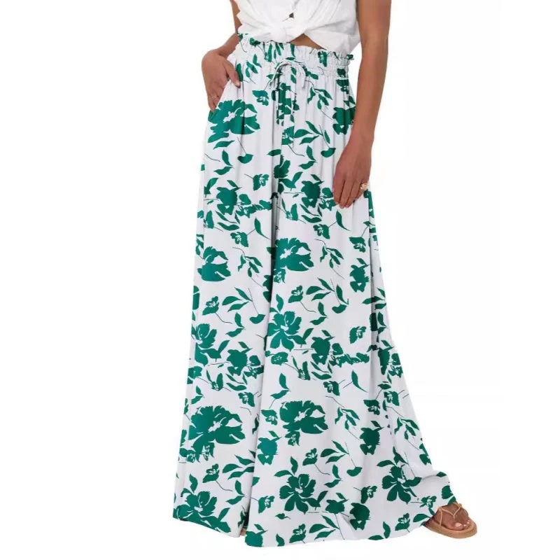 💖LAST DAY SALE: ONLY ￡13.99!!💖Floral Print High-Waisted Wide Leg Pants - Image 10