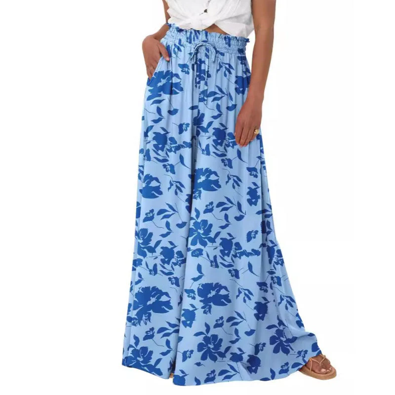 💖LAST DAY SALE: ONLY ￡13.99!!💖Floral Print High-Waisted Wide Leg Pants - Image 11