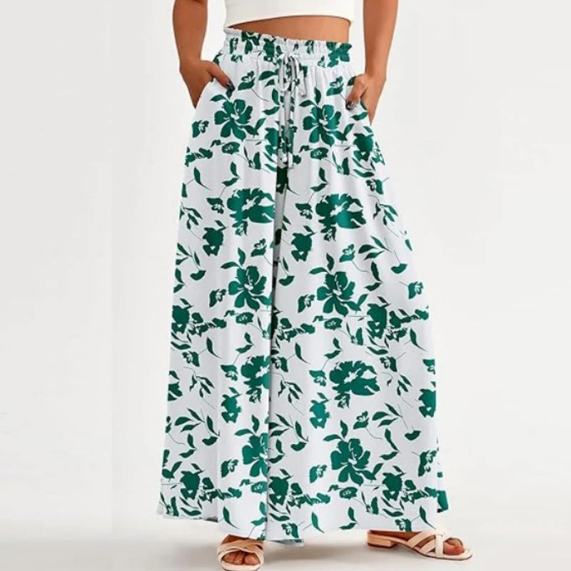 💖LAST DAY SALE: ONLY ￡13.99!!💖Floral Print High-Waisted Wide Leg Pants - Image 3