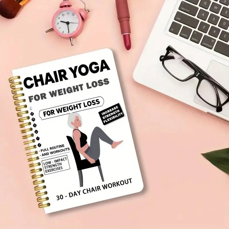 ⏳LAST DAY SALE 50% OFF!!🔥30-Day Chair Yoga Weight Loss Spiral Notebook & Exercise Guide - Image 4