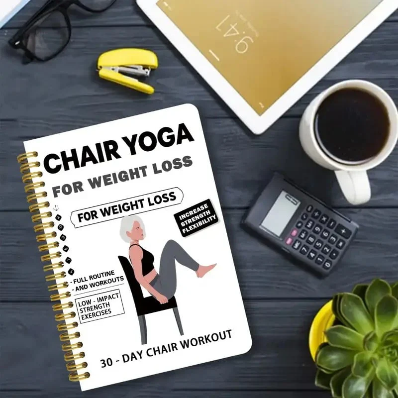 ⏳LAST DAY SALE 50% OFF!!🔥30-Day Chair Yoga Weight Loss Spiral Notebook & Exercise Guide - Image 5