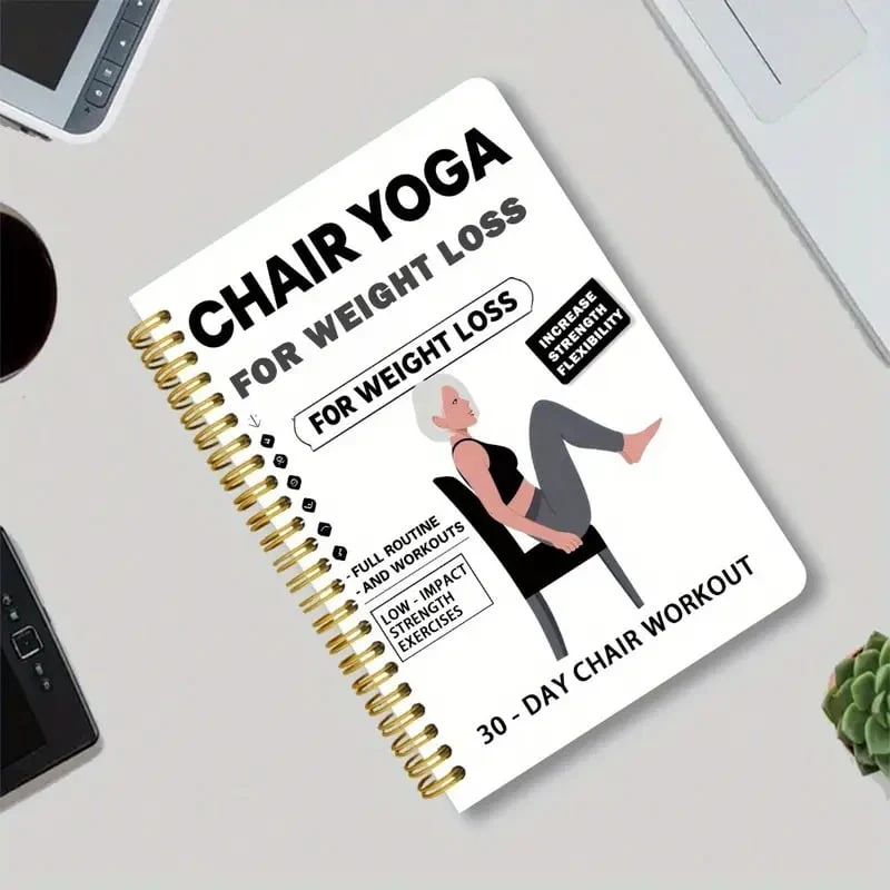 ⏳LAST DAY SALE 50% OFF!!🔥30-Day Chair Yoga Weight Loss Spiral Notebook & Exercise Guide - Image 6