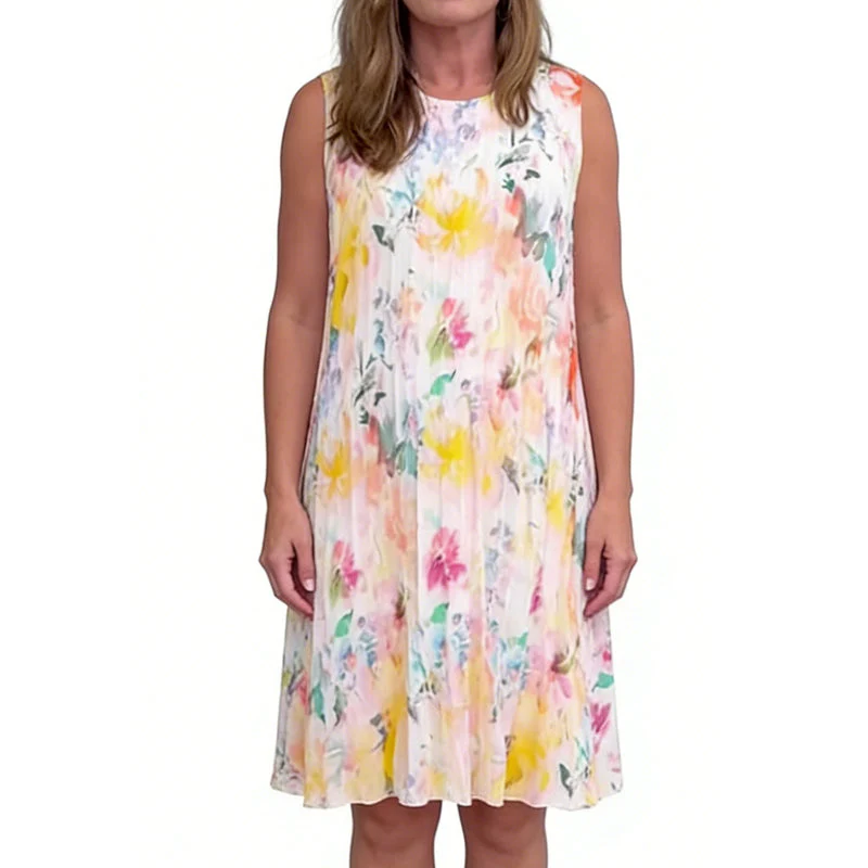 💖Mother’s Day Sale: 50% OFF!💖Women’s Sleeveless Floral Print Pleated Dress - Image 10
