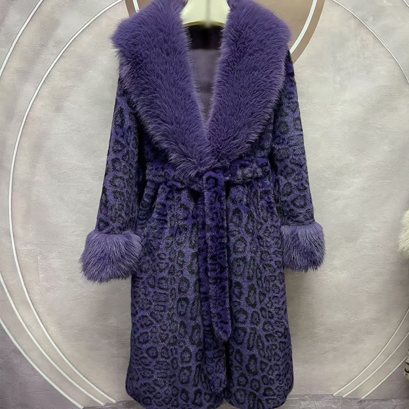 🧥Women's Leopard Print Fluffy Faux Fur Coat with Belt（50% OFF） - Image 10