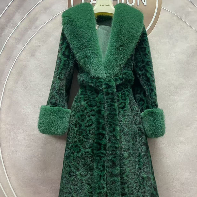 🧥Women's Leopard Print Fluffy Faux Fur Coat with Belt（50% OFF） - Image 12