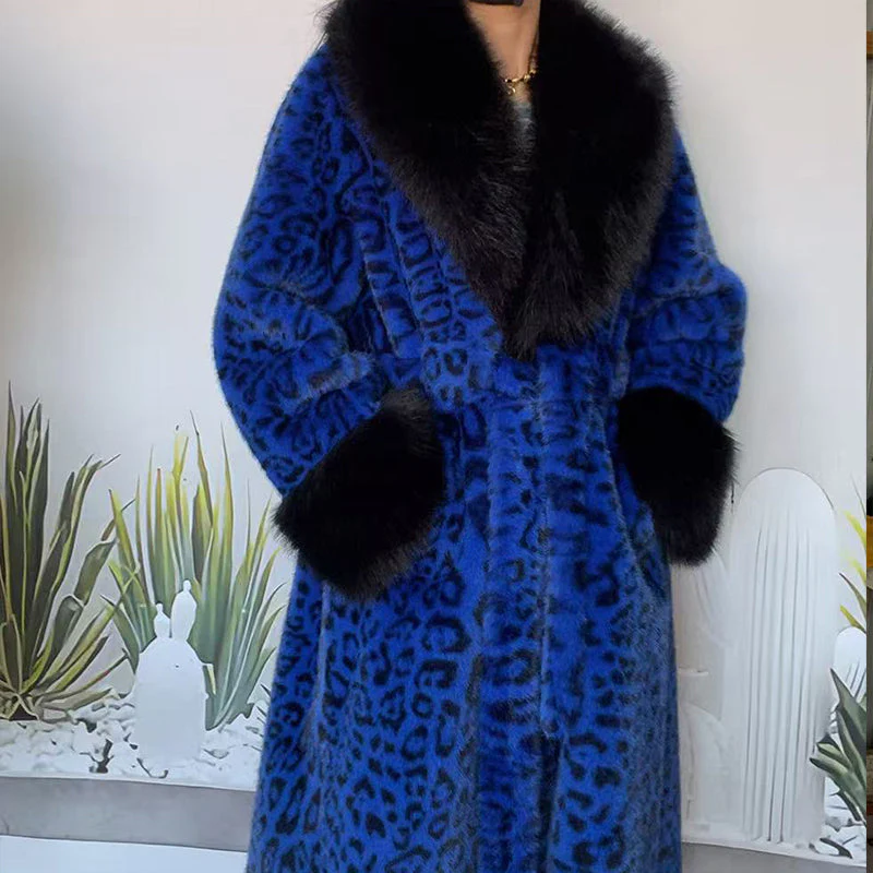 🧥Women's Leopard Print Fluffy Faux Fur Coat with Belt（50% OFF） - Image 13