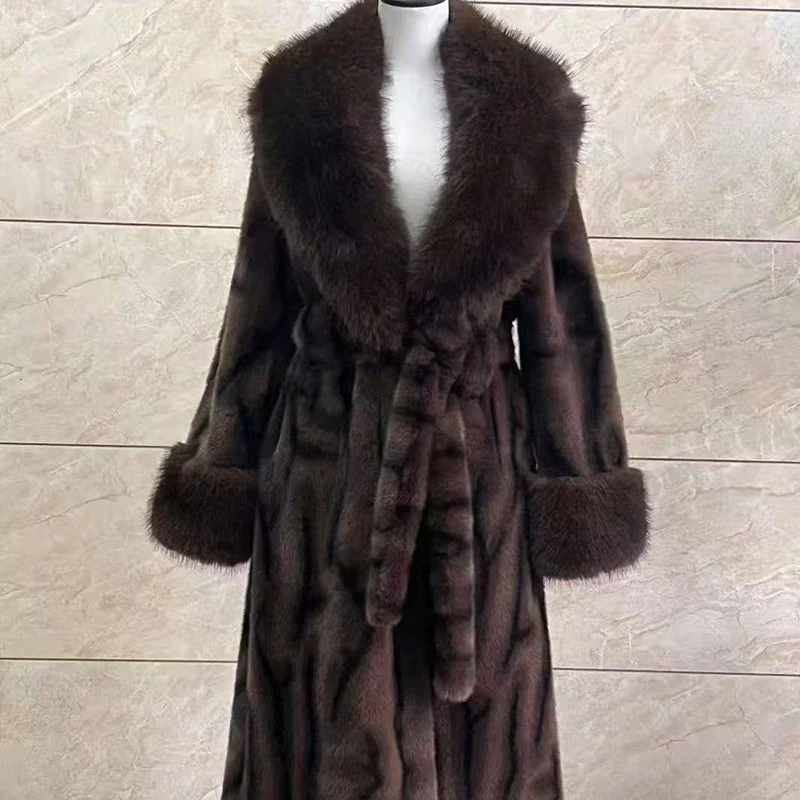 🧥Women's Leopard Print Fluffy Faux Fur Coat with Belt（50% OFF） - Image 17