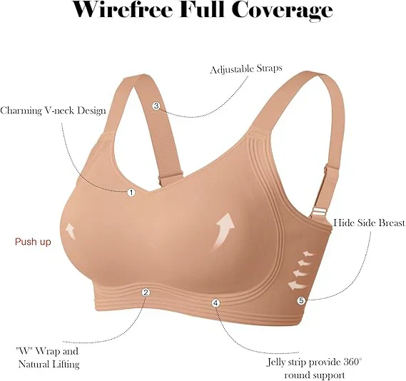 🏆LAST DAY SALE 49% OFF -Super firming bra | Women Wirefree Bras👍No more sagging breasts - Image 30