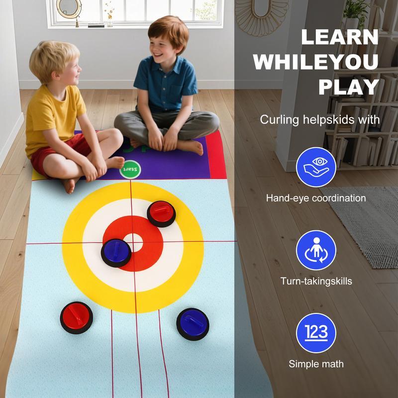🥌Last Day Special Price £9.99!!💗2025 New Tabletop Family Curling Game☄️☄️ Fun, Engaging, and Perfect for All Ages! - Image 3
