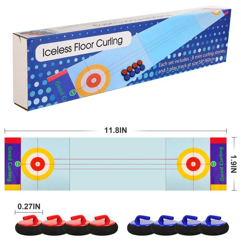 🥌Last Day Special Price £9.99!!💗2025 New Tabletop Family Curling Game☄️☄️ Fun, Engaging, and Perfect for All Ages! - Image 4