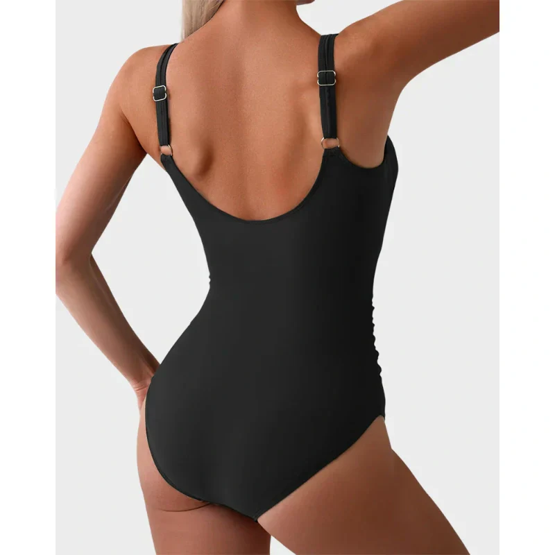 👙LAST DAY SALE 50% OFF!!💃Women's Tummy Control Slimming Cutout Tie Knot One Piece Swimsuit - Image 8