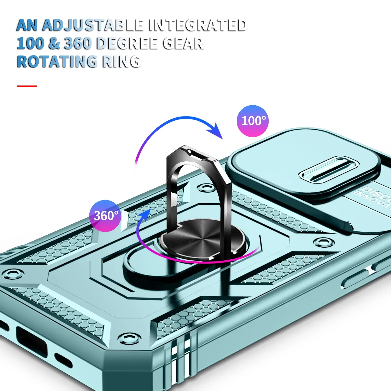 Magnetic Car Finger Ring 3-in-1 Phone Case - Image 6