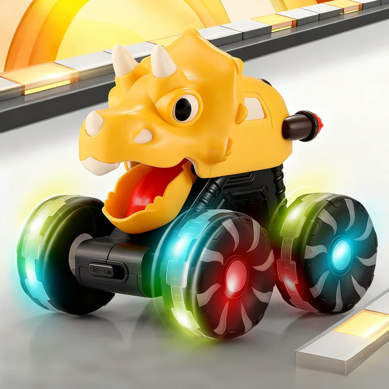🎅LAST DAY SPECIAL PRICE: Only £8.99! 🔥Press & Go Dinosaur Toy Car With Lights🦖 - Image 12