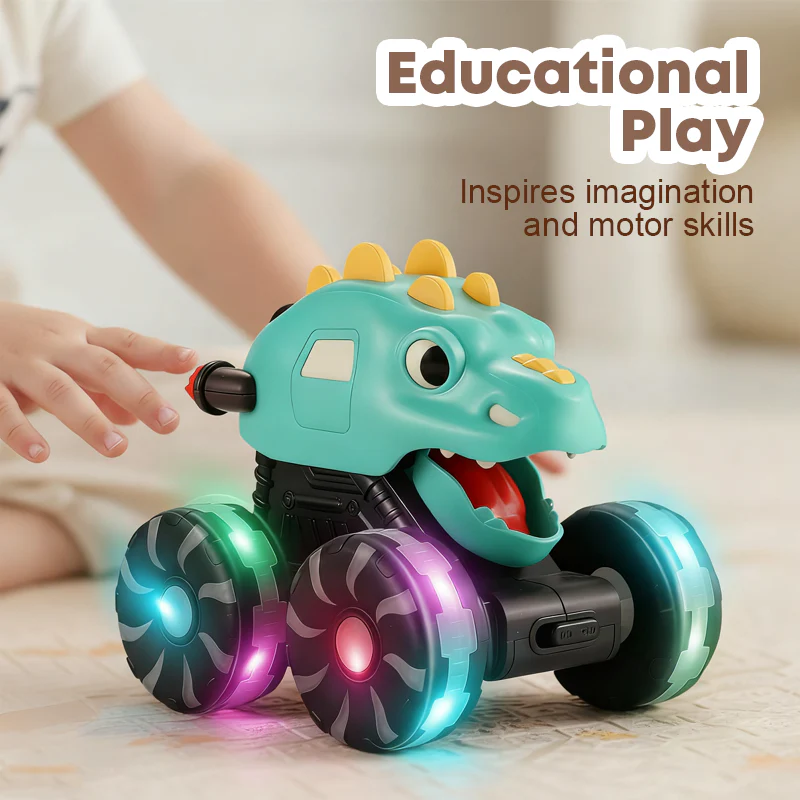 🎅LAST DAY SPECIAL PRICE: Only £8.99! 🔥Press & Go Dinosaur Toy Car With Lights🦖 - Image 5