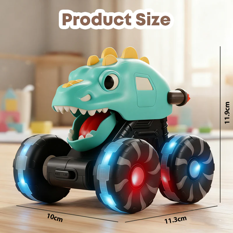 🎅LAST DAY SPECIAL PRICE: Only £8.99! 🔥Press & Go Dinosaur Toy Car With Lights🦖 - Image 7