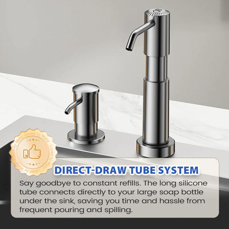 🔥Last Day Sale 70% OFF!!🔥Quick-Install Kitchen Sink Soap Dispenser - Image 7