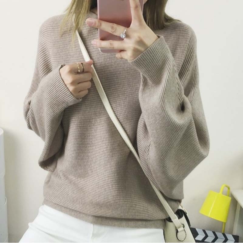 💖CHRISTMAS SALE 50% OFF🎉Women's Boat Neck Dolman Sleeve Ribbed Knitted Sweaters - Image 11