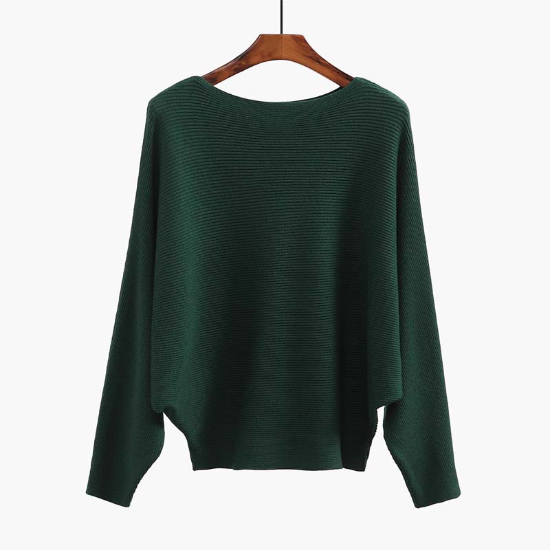 💖CHRISTMAS SALE 50% OFF🎉Women's Boat Neck Dolman Sleeve Ribbed Knitted Sweaters - Image 17