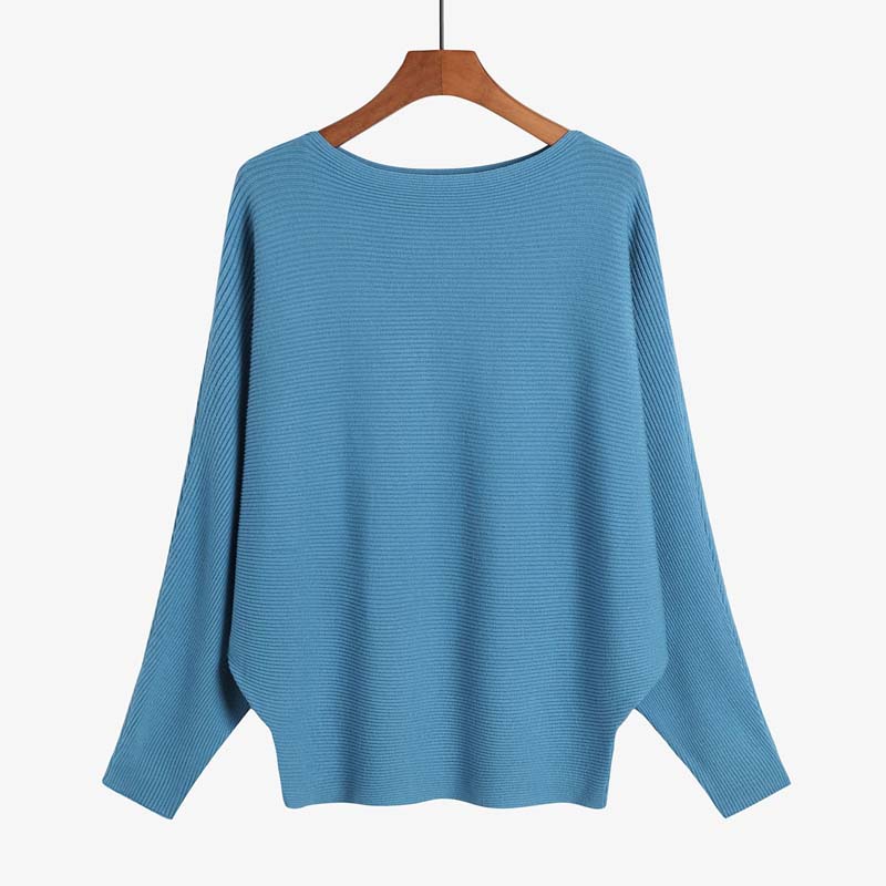 💖CHRISTMAS SALE 50% OFF🎉Women's Boat Neck Dolman Sleeve Ribbed Knitted Sweaters - Image 21