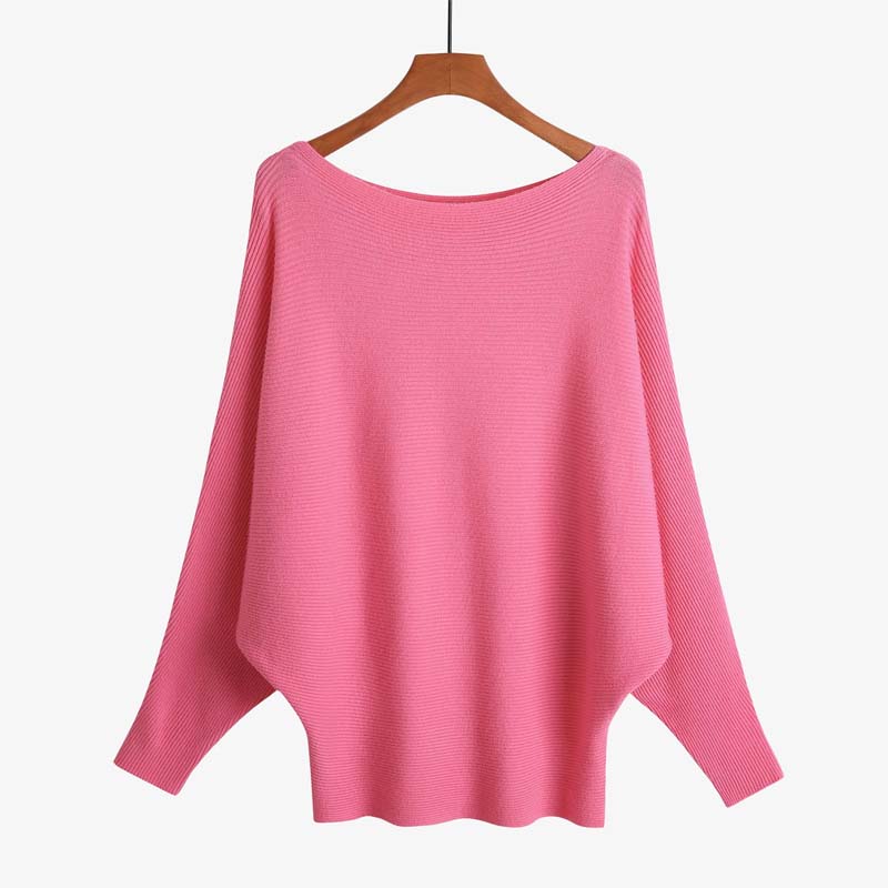 💖CHRISTMAS SALE 50% OFF🎉Women's Boat Neck Dolman Sleeve Ribbed Knitted Sweaters - Image 25