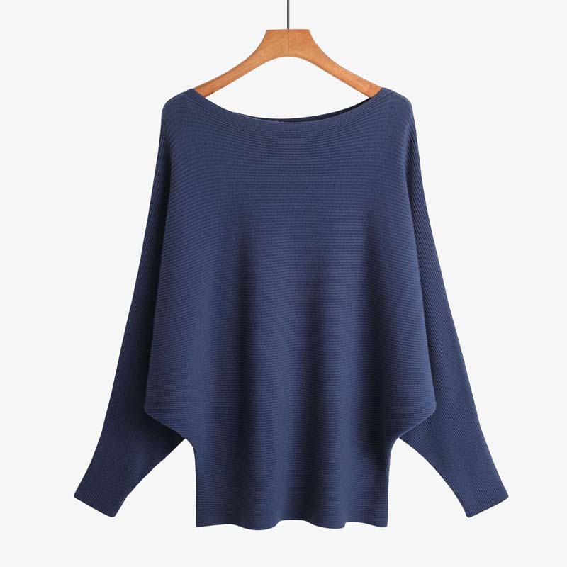 💖CHRISTMAS SALE 50% OFF🎉Women's Boat Neck Dolman Sleeve Ribbed Knitted Sweaters - Image 26