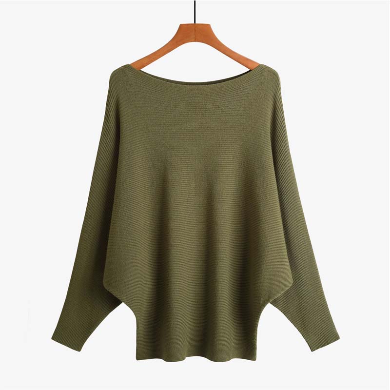 💖CHRISTMAS SALE 50% OFF🎉Women's Boat Neck Dolman Sleeve Ribbed Knitted Sweaters - Image 27
