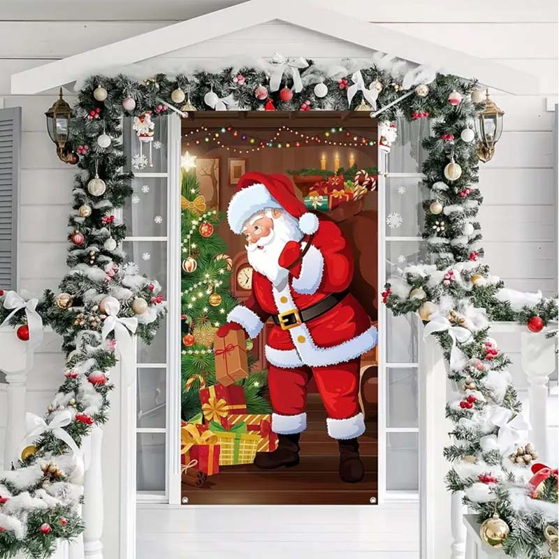 🎉Black Friday Sale 50% OFF🎉Santa Claus Door Frame Banner - Merry Christmas & Happy New Year🎅🎁 - Image 3