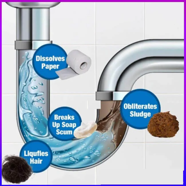 ⏰Last Day Surprise Price: ￡5.99!!🔥Powerful Sink and Drain Cleaner Pipe Dredging Agent - Image 5