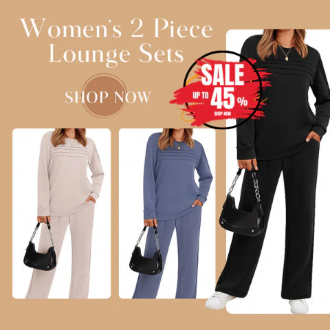 🔥LAST DAY 50% OFF✨Women's Crew Neck Top & Drawstring Pants Set - Image 11
