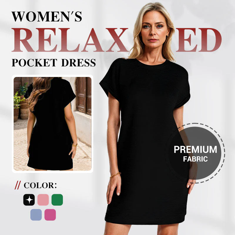 ๐ LAST DAY PROMOTION - 50%OFF ๐ Women's Relaxed Pocket Dress