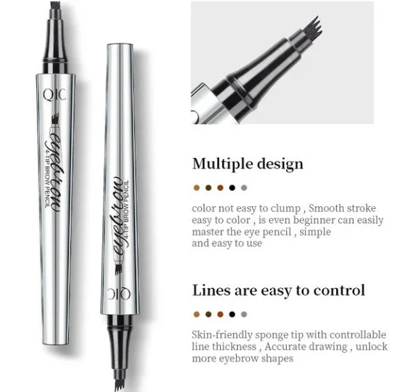 💥BUY 1 GET 1 FREE🎉High Quality 3D Waterproof Microblading Eyebrow Pen 4 Fork Tip Tattoo Pencil - Image 15