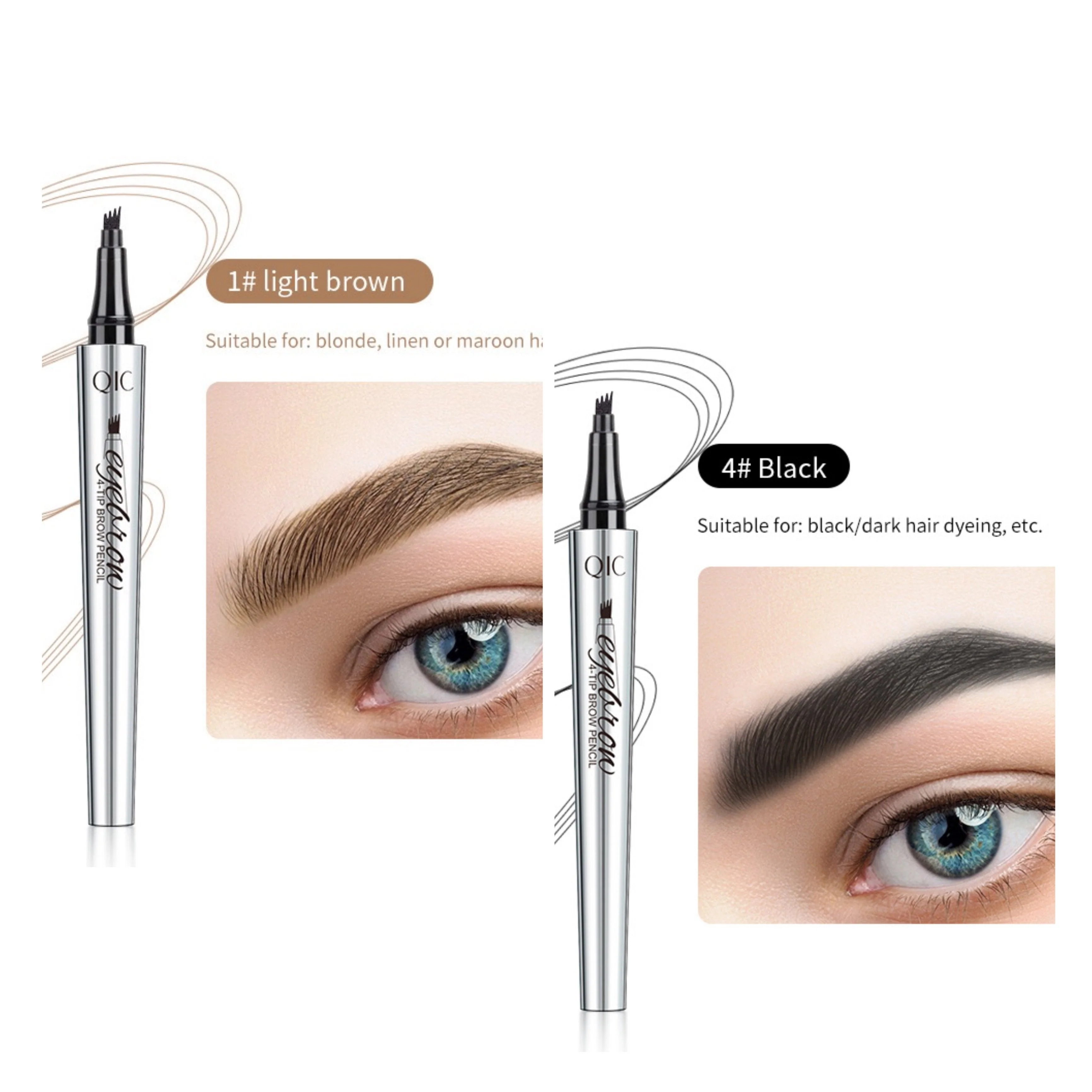 💥BUY 1 GET 1 FREE🎉High Quality 3D Waterproof Microblading Eyebrow Pen 4 Fork Tip Tattoo Pencil - Image 18