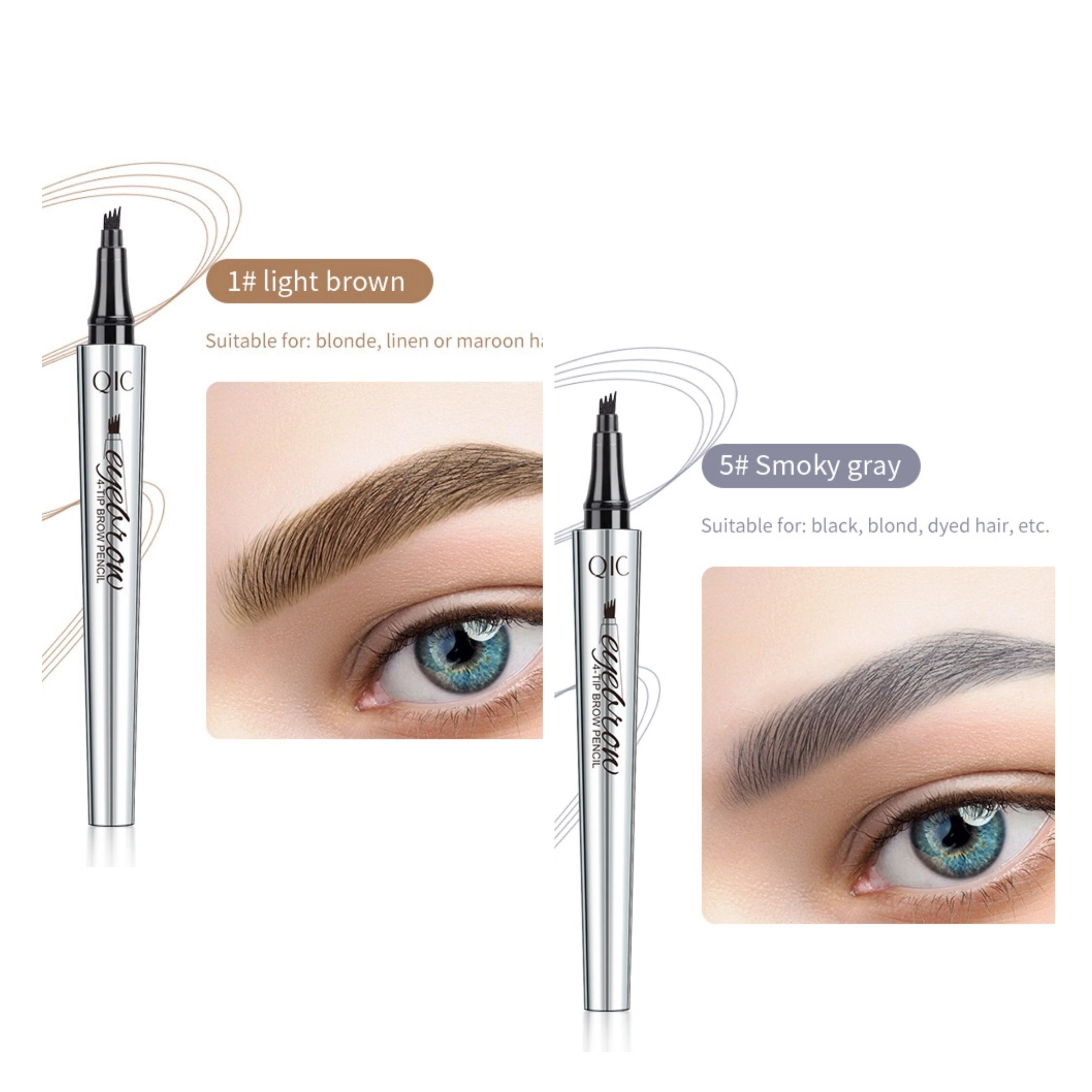 💥BUY 1 GET 1 FREE🎉High Quality 3D Waterproof Microblading Eyebrow Pen 4 Fork Tip Tattoo Pencil - Image 19
