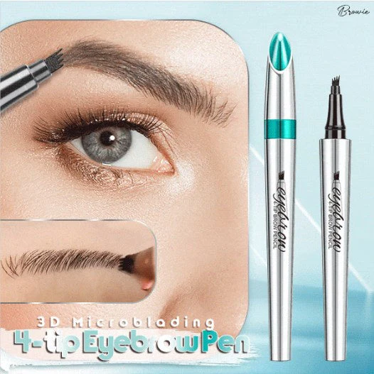 💥BUY 1 GET 1 FREE🎉High Quality 3D Waterproof Microblading Eyebrow Pen 4 Fork Tip Tattoo Pencil - Image 2