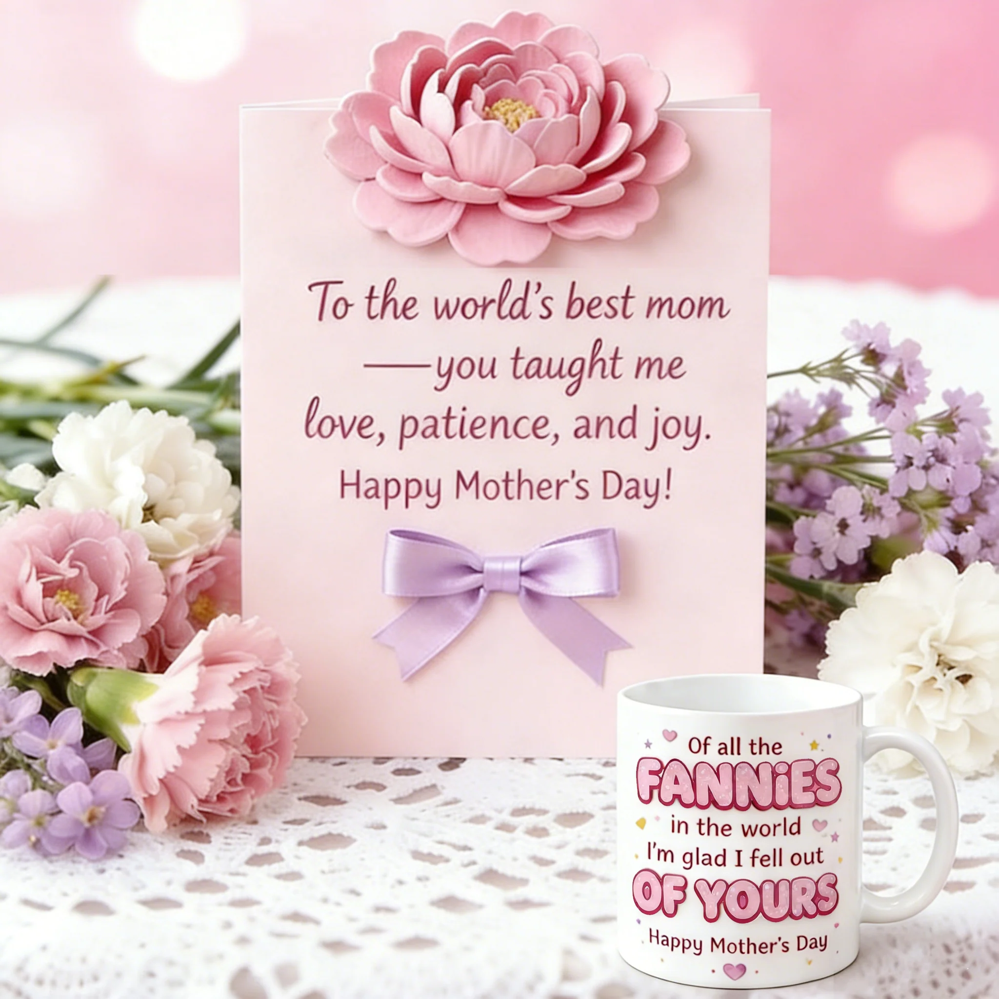 🌸🎁Mother's Day Mug - 'Of All the Fannies in the World I'm Glad I Fell Out of Yours' - Image 2
