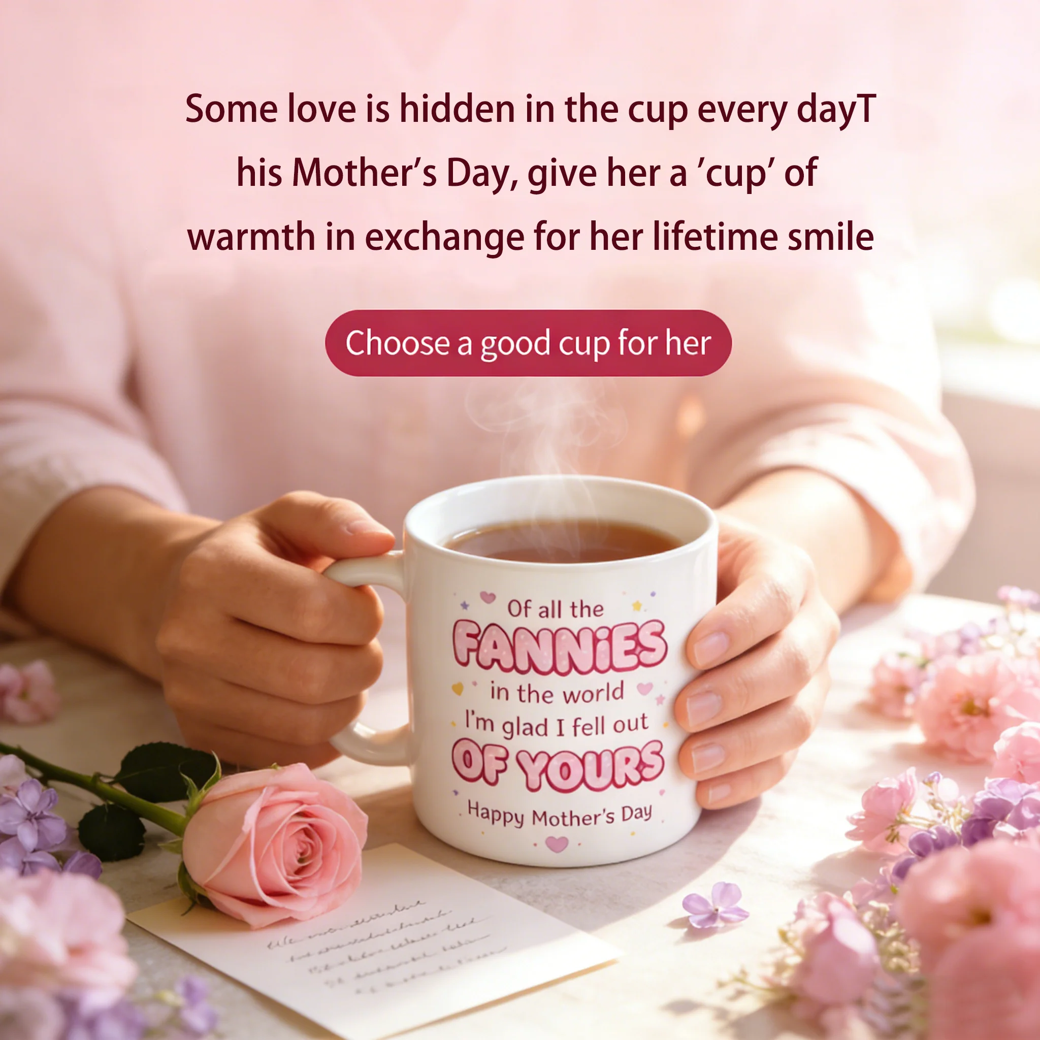 🌸🎁Mother's Day Mug - 'Of All the Fannies in the World I'm Glad I Fell Out of Yours' - Image 3