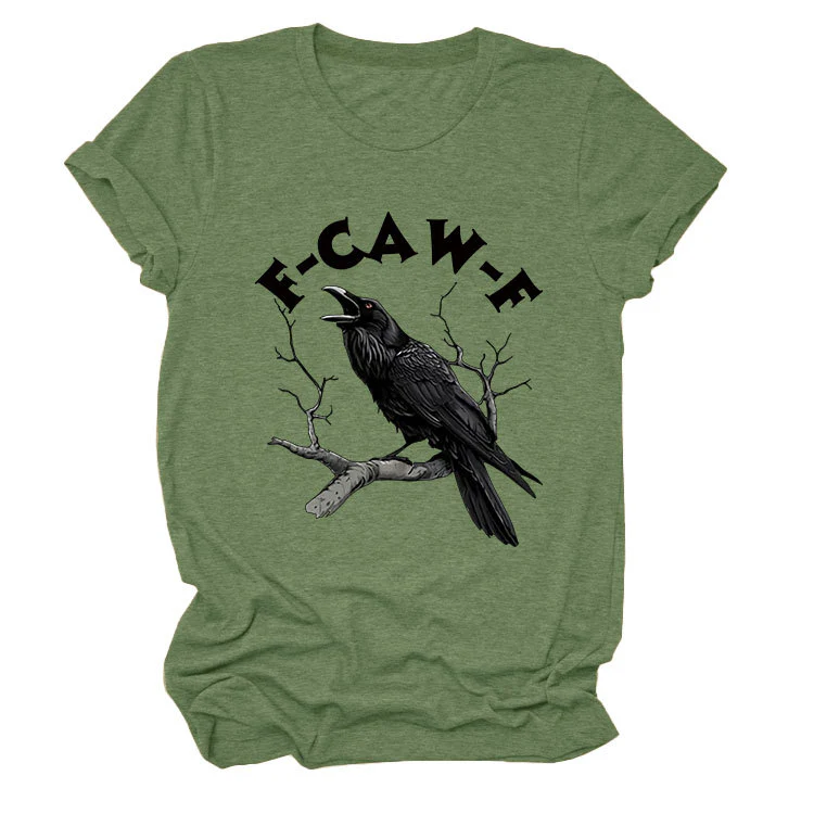🤩Surprise Price: Only £10.99!!🖤🐦⬛F-Caw-F Funny Crow T-shirt - Image 7