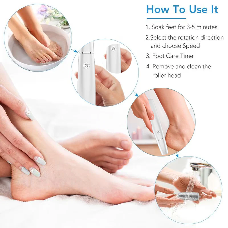 🔥Last Day Special Price £9.99!!💥-🎁Portable Electric Feet Callus Remover - Image 12