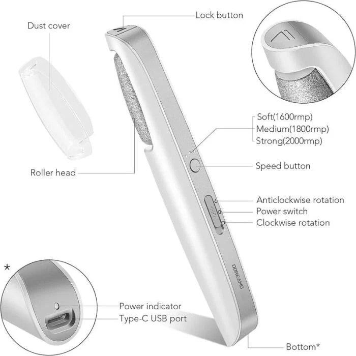 🔥Last Day Special Price £9.99!!💥-🎁Portable Electric Feet Callus Remover - Image 17