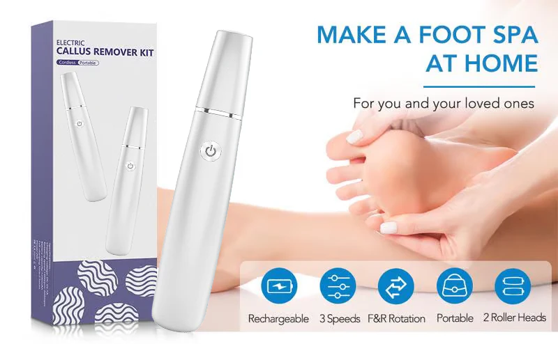 🔥Last Day Special Price £9.99!!💥-🎁Portable Electric Feet Callus Remover - Image 5