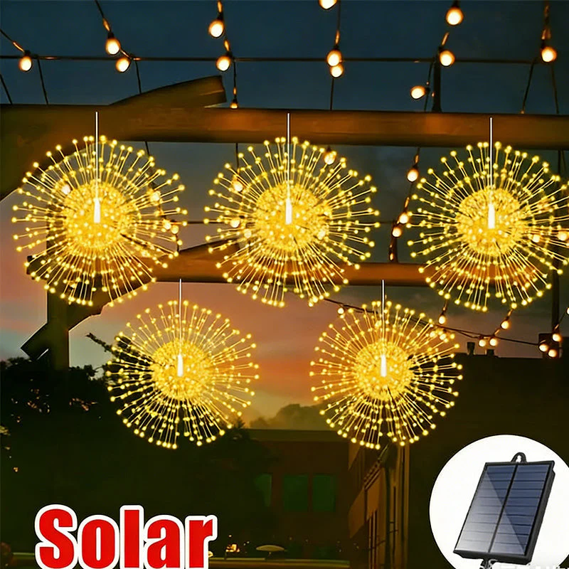 💖LAST DAY SALE 50% OFF!!💖Solar Firework String Lights for Yard & Parties - Image 3