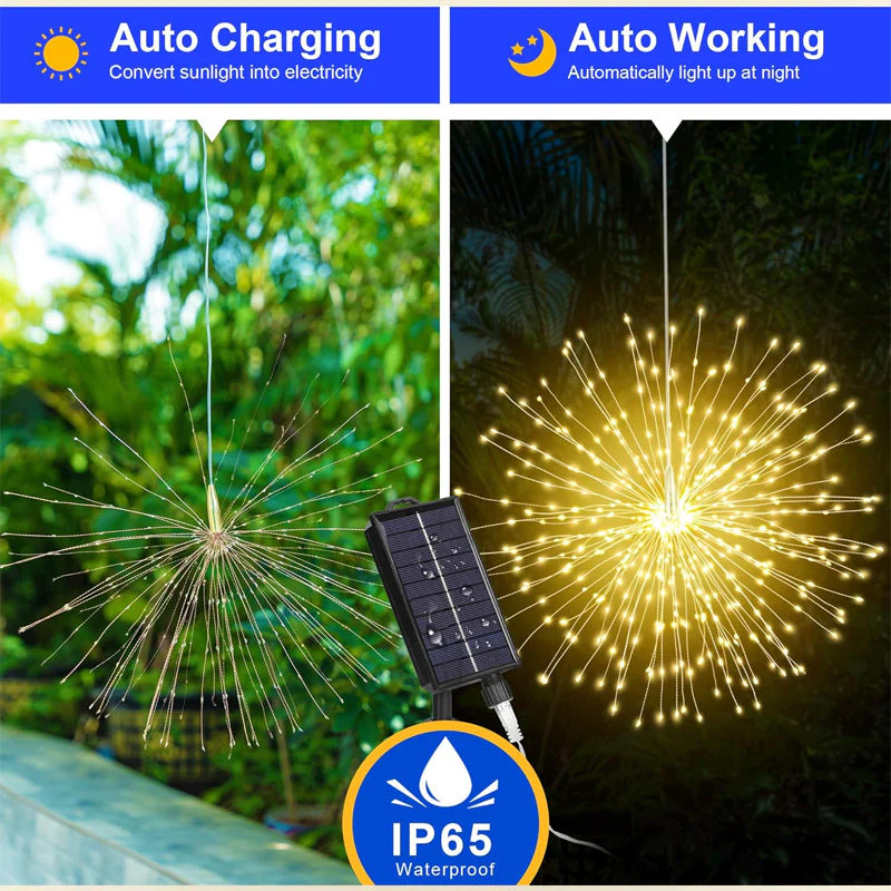 💖LAST DAY SALE 50% OFF!!💖Solar Firework String Lights for Yard & Parties - Image 5