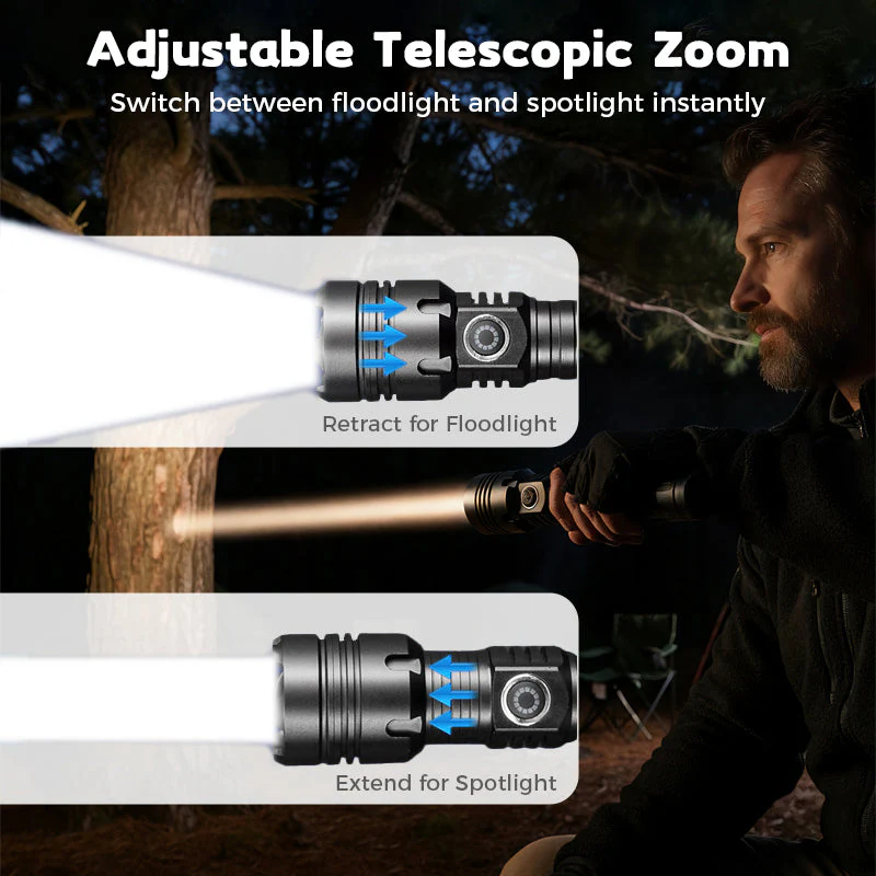 🏆New Year Sale-49% OFF🔥High-Lumen Zoomable Rechargeable LED Flashlight - Image 5
