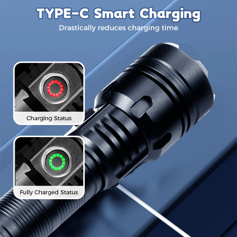 🏆New Year Sale-49% OFF🔥High-Lumen Zoomable Rechargeable LED Flashlight - Image 6