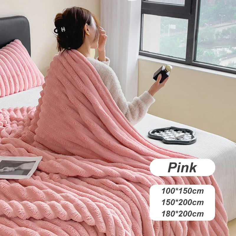 🎁LAST DAY SPECIAL PRICE: ￡11.99!!🎅Super Soft Fur Ribbed Fleece Throw Blanket⛄🔥 - Image 8