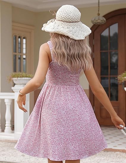 ⏰Hot Sale 49% Off💃Women's Summer Dresses Casual Square Neck Floral Sundress With Pockets - Image 16
