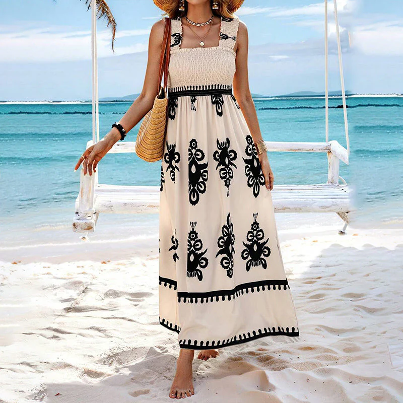 🌸Spring Hot Sale 50% OFF!!🌸Women’s Summer Print Sleeveless Flowy Long Dress - Image 4
