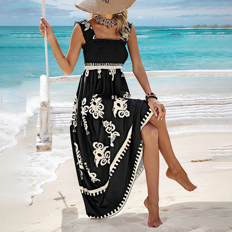 🌸Spring Hot Sale 50% OFF!!🌸Women’s Summer Print Sleeveless Flowy Long Dress - Image 6