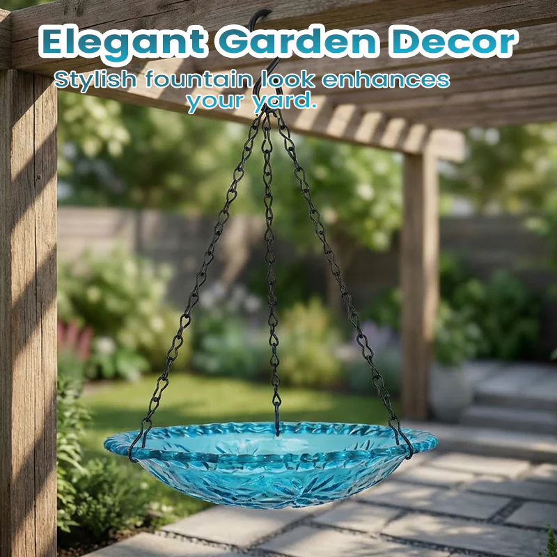 💖Mother’s Day Sale: 50% OFF!💖Outdoor Hanging Fountain Bird Bath & Feeder - Image 5