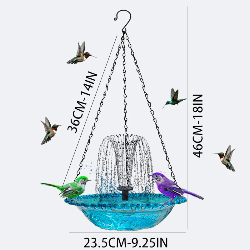 💖Mother’s Day Sale: 50% OFF!💖Outdoor Hanging Fountain Bird Bath & Feeder - Image 8
